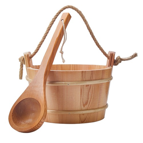 Sauna pail with rope - pail,