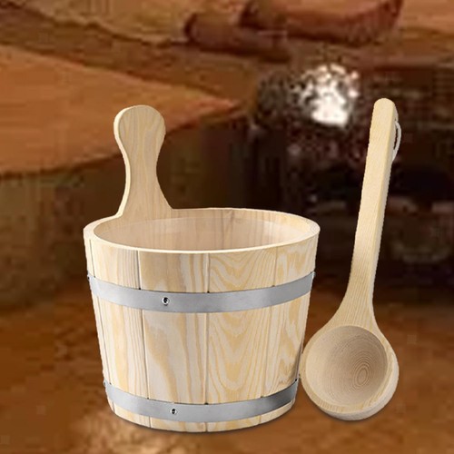 Sauna bucket and ladle set - bucket,