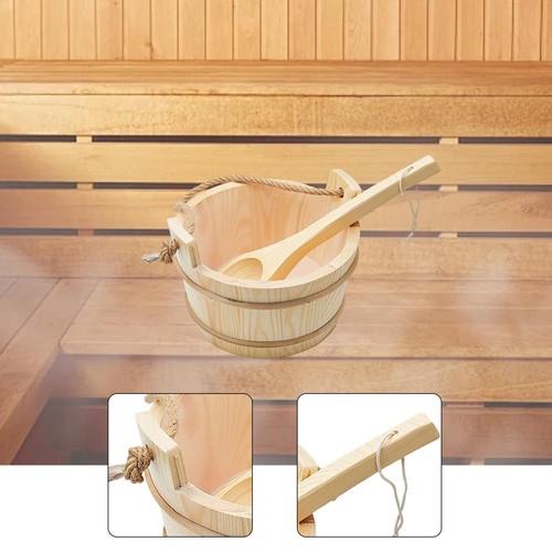 Wood sauna bucket and - wood,