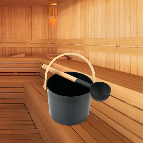 Sauna bucket with - sauna, ladle