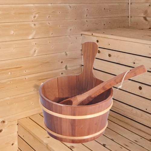 Sauna bucket and - and, water