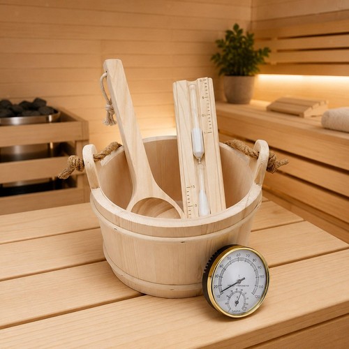 Sauna bucket and ladle - bucket, for