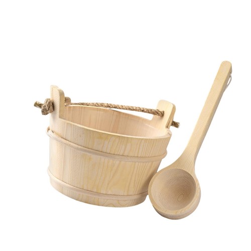 Wooden sauna bucket - bucket, and