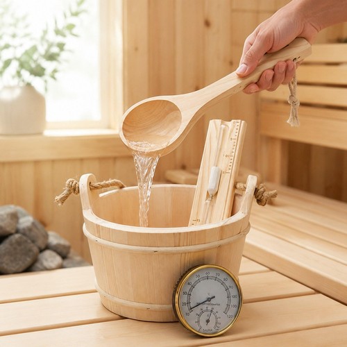 Sauna bucket and ladle - sauna,