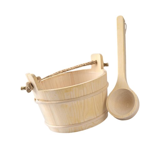 Wooden sauna bucket - bucket, and