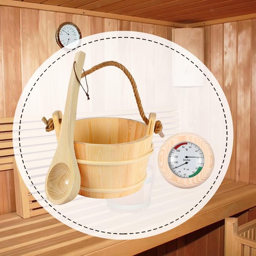 Sauna bucket and ladle - ladle, with